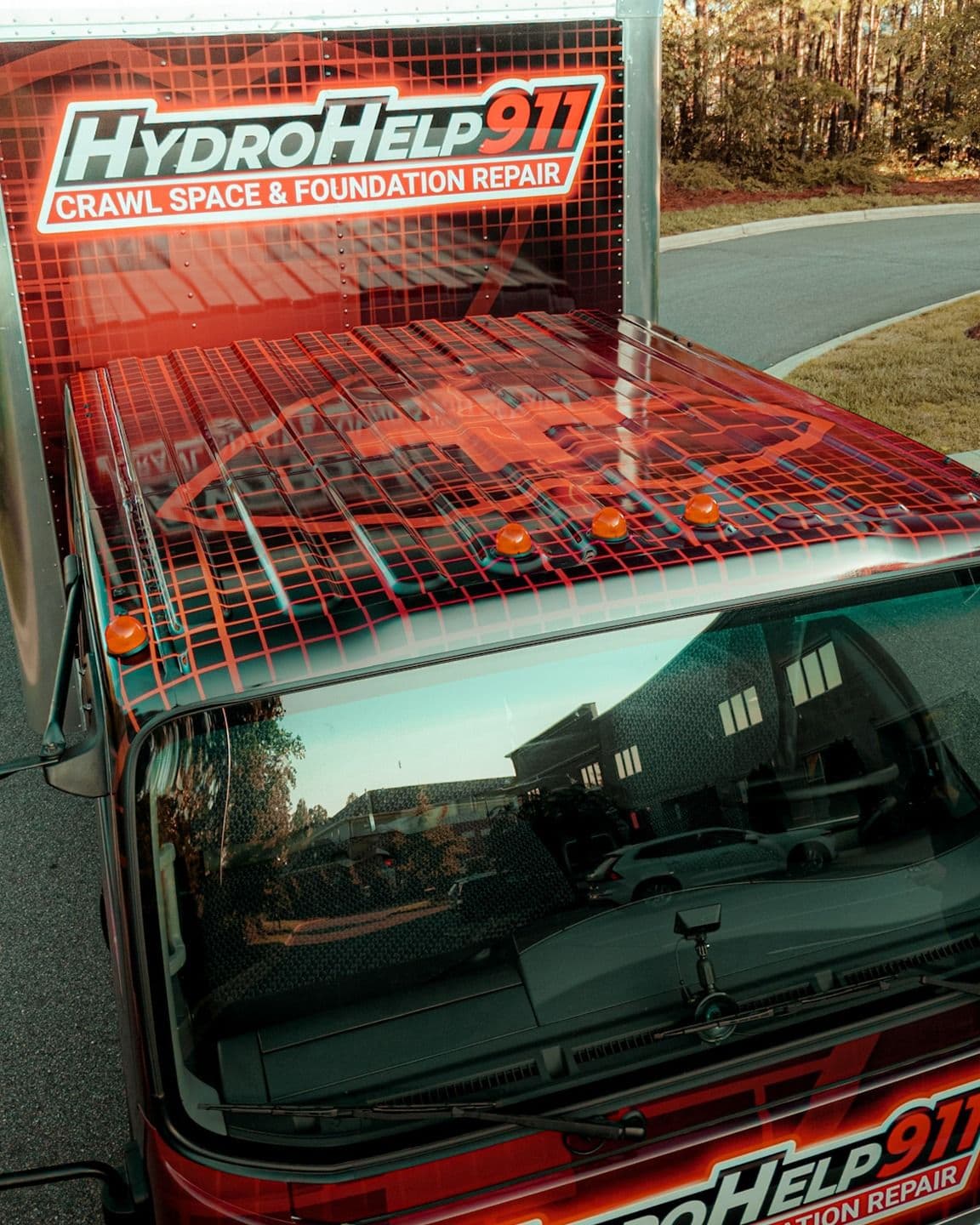 HydroHelp911 Boxtruck — Custom Design Printed Commercial Wrap by Testament Graphic House